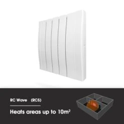 Haverland Designer RC Wave RC5W Electric Radiator - 800w -Heating Equipment Store rc5 heats