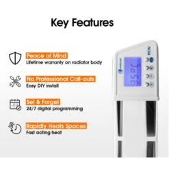 Haverland Designer RC Wave RC3W Electric Radiator - 450w -Heating Equipment Store rcwave ie 3