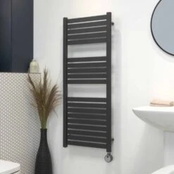 Ecostrad Scala Thermostatic Electric Towel Rail - Anthracite -Heating Equipment Store scala a digital