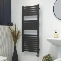 Ecostrad Scala IQ WiFi Electric Towel Rails - Anthracite -Heating Equipment Store scala a iq 2