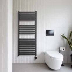 Ecostrad Scala IQ WiFi Electric Towel Rails - Anthracite -Heating Equipment Store scala iq 1