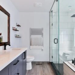 Ecostrad Scala Thermostatic Electric Towel Rail - Chrome 400w (500 X 800mm) 9 Ecostrad Scala Thermostatic Electric Towel Rail - Chrome 400w (500 X 800mm) -Heating Equipment Store scala thermostatic chrome 500x800 lifestyle 1