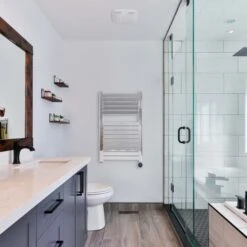 Ecostrad Scala IQ WiFi Electric Towel Rail - Chrome 400w (500 X 800mm) -Heating Equipment Store scala wifi chrome 500x800 lifestyle 1