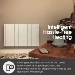 Haverland Wi11 SmartWave Self-Programming Electric Radiator - 1700W -Heating Equipment Store smartwave benefit 5