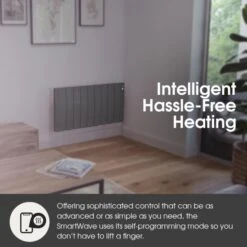 Haverland Wi7 SmartWave Self-Programming Electric Radiator - Anthracite 1100W -Heating Equipment Store smartwave black benefit