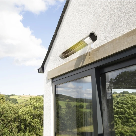 Stratus Infrared Patio Heater - Silver 2kW With Remote 3 Stratus Infrared Patio Heater - Silver 2kW With Remote