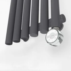 Terma Tune E Vertical Designer Electric Radiators - Anthracite -Heating Equipment Store tune vws modern grey