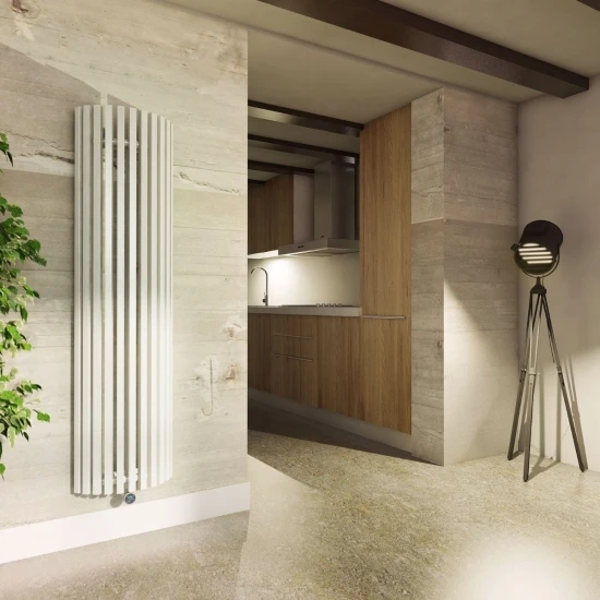 Terma Triga E AW Vertical Designer Electric Radiator - Curved White 1200w (430 X 1700mm) 4 Terma Triga E AW Vertical Designer Electric Radiator - Curved White 1200w (430 X 1700mm) - Image 2